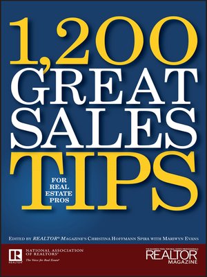cover image of 1,200 Great Sales Tips for Real Estate Pros